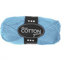 Mercerized Cotton Yarn, L: 165 m, 6S/4, 50 g, turquoise [HOB-421120]