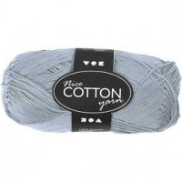 Mercerized Cotton Yarn, L: 165 m, 6S/4, 50 g, light blue [HOB-421210]