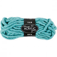 Chunky yarn of acrylic, L: 17 m, manga, 200 g, turquoise [HOB-42154]