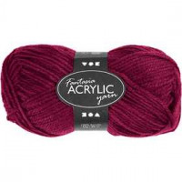 Fantasia Acrylic Yarn, L: 80 m, 50 g, fuchsia [HOB-421707]