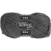 Fantasia Acrylic Yarn, L: 80 m, 50 g, grey [HOB-421720]