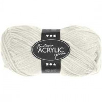 Fantasia Acrylic Yarn, L: 80 m, 50 g, off-white [HOB-421801]