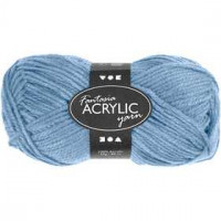 Fantasia Acrylic Yarn, L: 80 m, 50 g, light blue [HOB-421802]