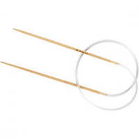 Circular Bamboo Knitting Needle, size 2, L: 40 cm, 1 pc [HOB-42257]