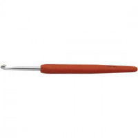 Crochet Hook, size 4, L: 13.3 cm, 1 pc, orange [HOB-42384]