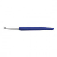 Crochet Hook, size 4.5, L: 13.3 cm, 1 pc, blue [HOB-42385]