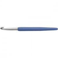 Crochet Hook, size 6, L: 13.3 cm, 1 pc, blue [HOB-42390]