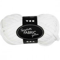 Spaghetti yarn, L: 35 m, 100 g, white [HOB-42401]
