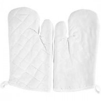 Grill Glove, size 18x28 cm, 145 g/m2, 2 pcs, white [HOB-444621]