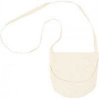 Shoulder bag, size 15x14 cm, 110 g/m2, 1 pc, light natural [HOB-44551]
