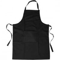 Apron, size 66x89 cm, 210 g/m2, 1 pc, black [HOB-44588]