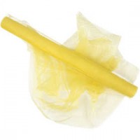 Tulle, W: 50 cm, 5 m, yellow [HOB-44611]