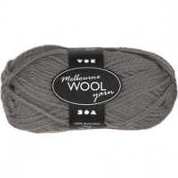 Melbourne Yarn, L: 92 m, grey, 50g [HOB-44701]