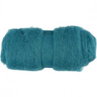 Carded Wool, emerald green, 100g [HOB-451820]