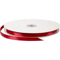 Satin Ribbon, W: 10 mm, 100 m, claret [HOB-51375]