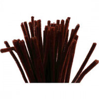 Pipe Cleaners, thickness 6 mm, L: 30 cm, antique red, 50pcs
