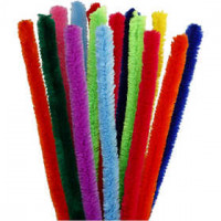 Pipe Cleaners, thickness 15 mm, L: 30 cm, asstd colours, 15mixed