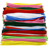 Pipe Cleaners, thickness 4+6+9 mm, L: 30 cm, asstd colours, 700mixed