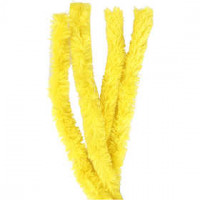 Pipe Cleaners, thickness 30 mm, L: 40 cm, 4 pcs, yellow [HOB-51936]