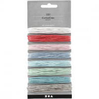 Cotton Cord, thickness 1 mm, 8x5 m, asstd colours [HOB-519670]