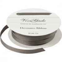 Decoration Ribbon, W: 6 mm, 15 m, grey [HOB-52474]