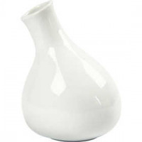 Vase, H: 14 cm, 6 pcs, white [HOB-55674]