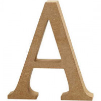 Letter, H: 13 cm, thickness 2 cm, 1 pc, MDF [HOB-56310]
