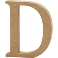 Letter, H: 13 cm, thickness 2 cm, 1 pc, MDF [HOB-56313]