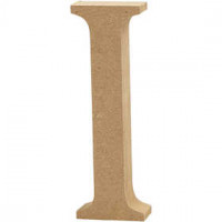 Letter, I, H: 8 cm, thickness 1,5 cm, MDF, 1pc