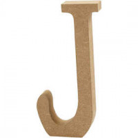 Letter, J, H: 8 cm, thickness 1,5 cm, MDF, 1pc