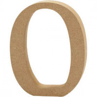 Letter, O, H: 8 cm, thickness 1,5 cm, MDF, 1pc