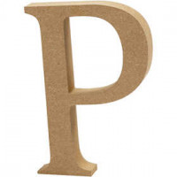 Letter, P, H: 8 cm, thickness 1,5 cm, MDF, 1pc