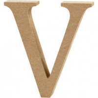 Letter, V, H: 8 cm, thickness 1,5 cm, MDF, 1pc