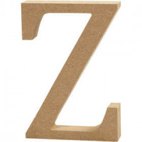 Letter, Z, H: 8 cm, thickness 1,5 cm, MDF, 1pc
