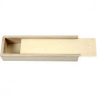 Pencil Case, size 20x6x3,5 cm, inner size 18,4+4,5+3,3 cm, paulownia, 1pc