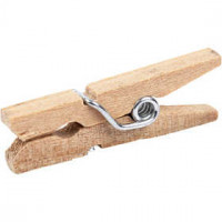 Clothes Pegs, L: 25 mm, W: 3 mm, birch, 30pcs