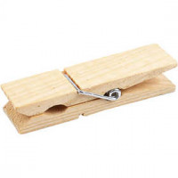 Wooden Peg, L: 7,2 cm, W: 2 cm, pine, 4pcs
