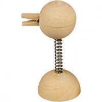 Peg with Sping, D: 4 cm, H: 10,5 cm, china berry, 1pc