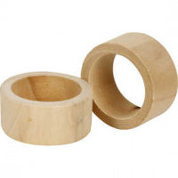 Napkin Rings, D: 35 mm, W: 20 mm, 6 pcs, pine [HOB-564880]