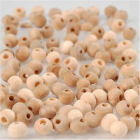 Wooden Beads, D: 5 mm, hole size 1,5 mm, china berry, 100pcs