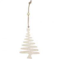 Christmas Tree, H: 10.5 cm, 4 pcs, plywood [HOB-567681]