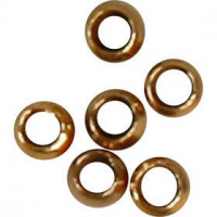 Crimp Beads, D: 2 mm, gold-plated, 1000pcs