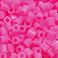 Fuse Beads, size 5x5 mm, hole size 2,5 mm, rose (2), medium, 6000pcs