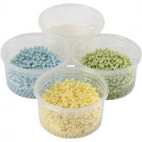 Pearl Clay®, 3x25 g, 38 g, 1 set, light blue, light green, light yellow [HOB-78726]