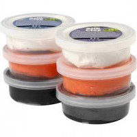 Silk Clay®, 6x14 g, white, orange, black [HOB-79149]