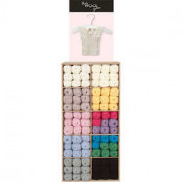 Baby Yarn, H: 820 mm, W: 400 mm, 120 sales units, asstd. colours [HOB-976603]