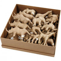 Savannah Animals, H: 7.5-10 cm, 32 pcs [HOB-99382]