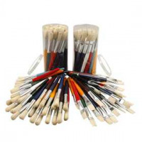 Kids Paint Brushes, W: 15 mm, 60 pcs [HOB-99552]