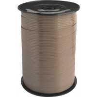 Curling Ribbon Kraftlook Chocolate 10mm x 225 meter (1 roll) [HV-PL10CO]