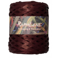 Raffia Synthetic Burgundy - Roll of 200 meters (1 roll) [HV-RAFBU]